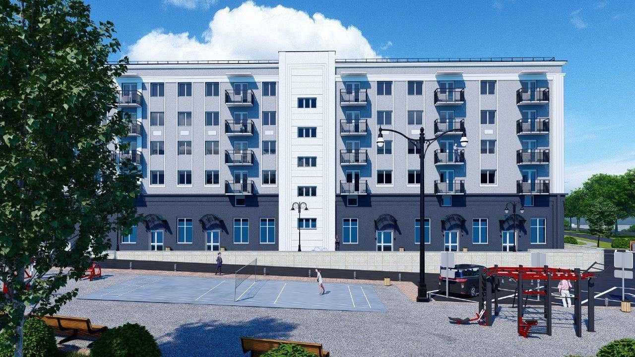 Двор со спортплощадкой